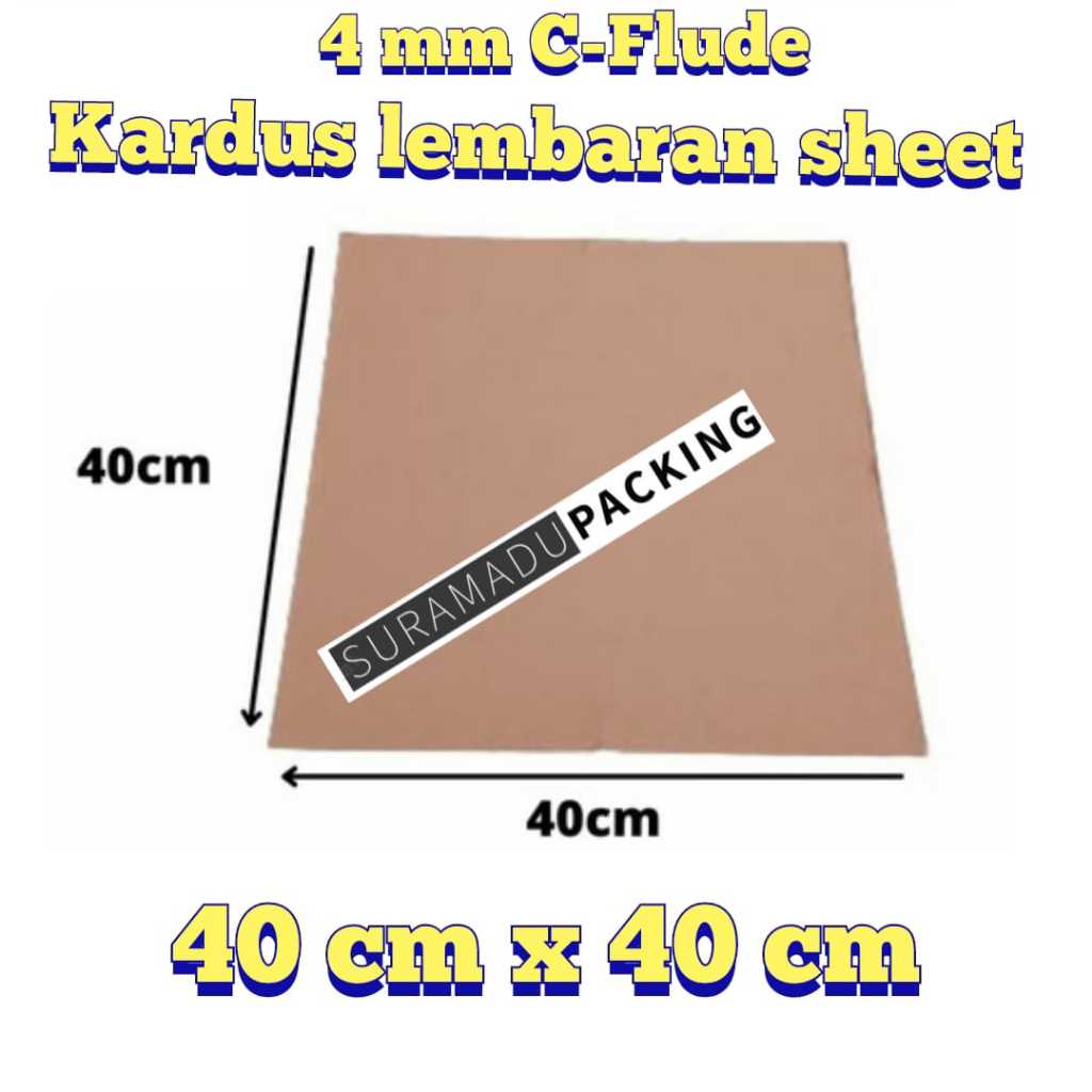 

KARDUS SHEET 40x40 cm 40 x 40 cmKardus Lembaran Polos / Kardus Karton lembaran polos / Karton lembaran corrugated