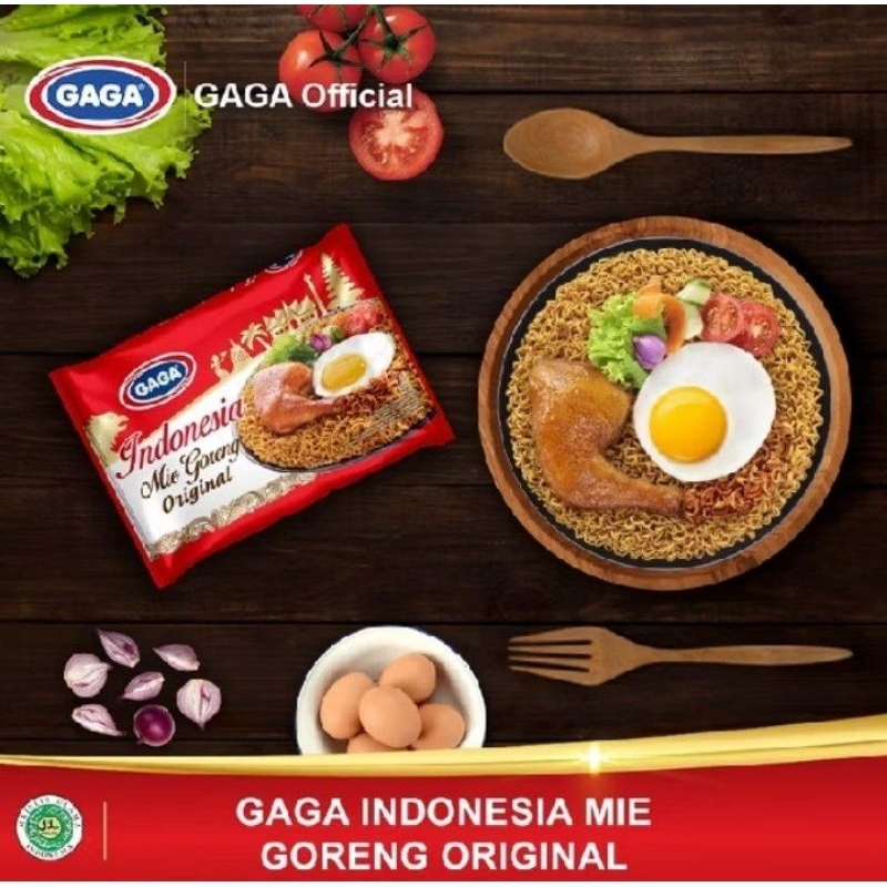 

Mie Gaga Indonesia Goreng Original Gaga 1 Dus (isi 35pcs) 145gg