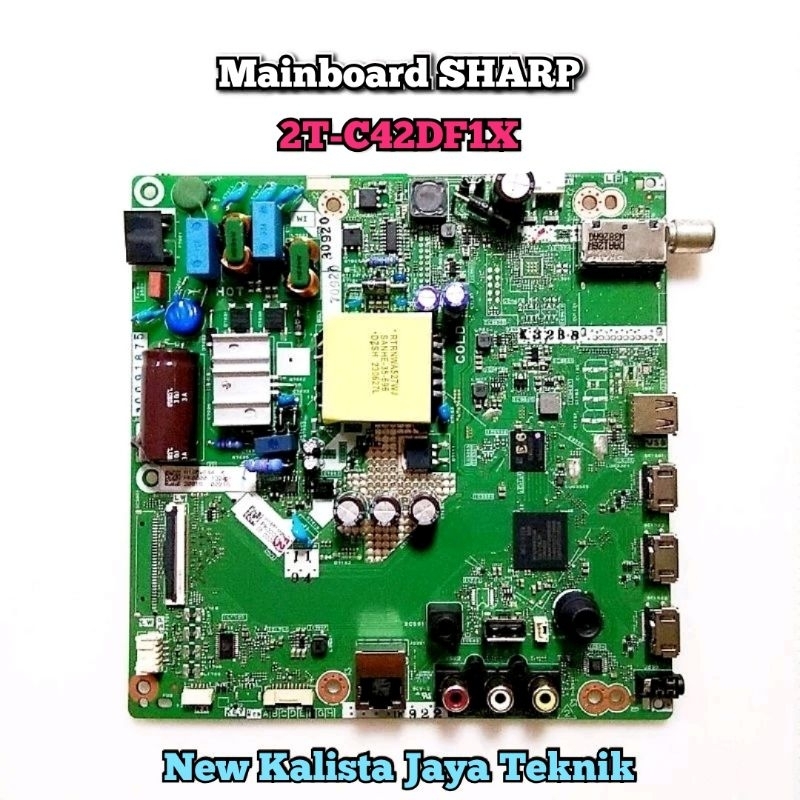 MAINBOARD TV SHARP 2T-C42DF1X ORIGINAL BARU QPWBNH196WJN2 MB SHARP 42DF1X MOTHERBOARD TV 2TC42DF1X M