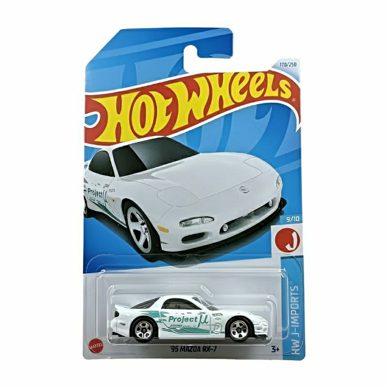 Hotwheels JDM 95 Mazda Rx-7 putih