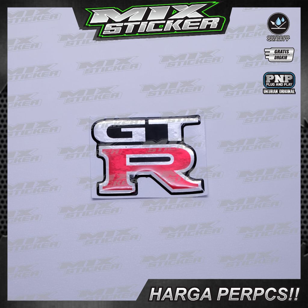 Emblem logo gtr nissan / emblem timbul nissan gtr / sticker gtr / stiker logo nissan gtr / emblem 3d