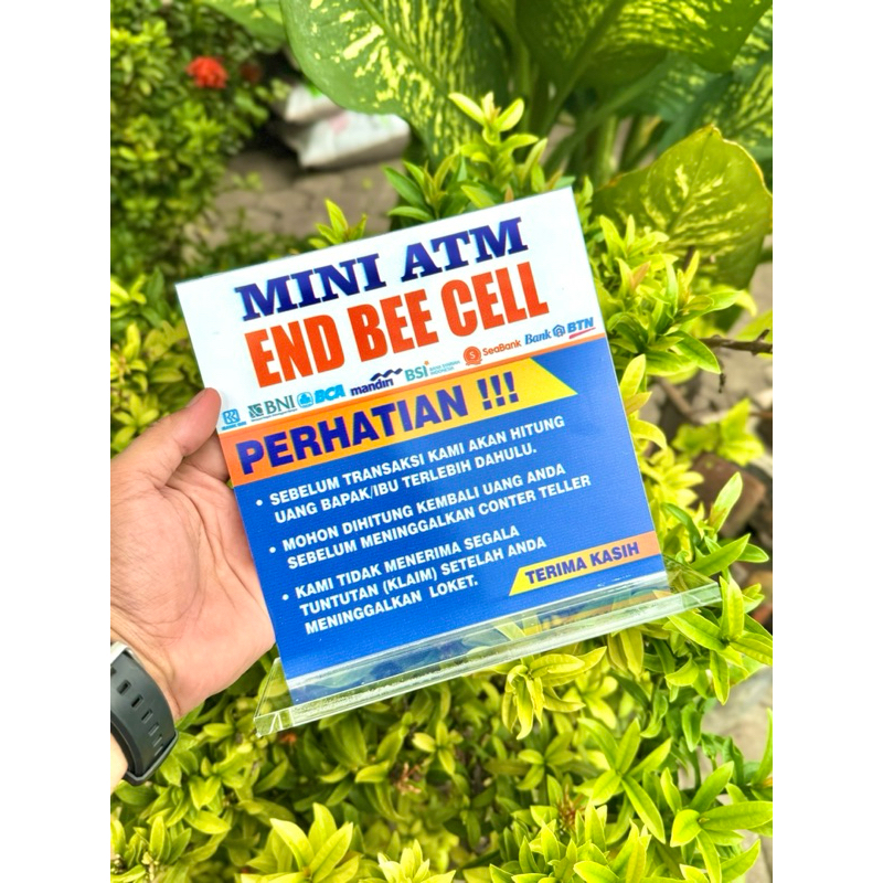 

AKRILIK MEJA UKURAN 18x18cm BISA CUSTOM NAMA KONTER AGEN BANK TOKO BAHAN TEBAL