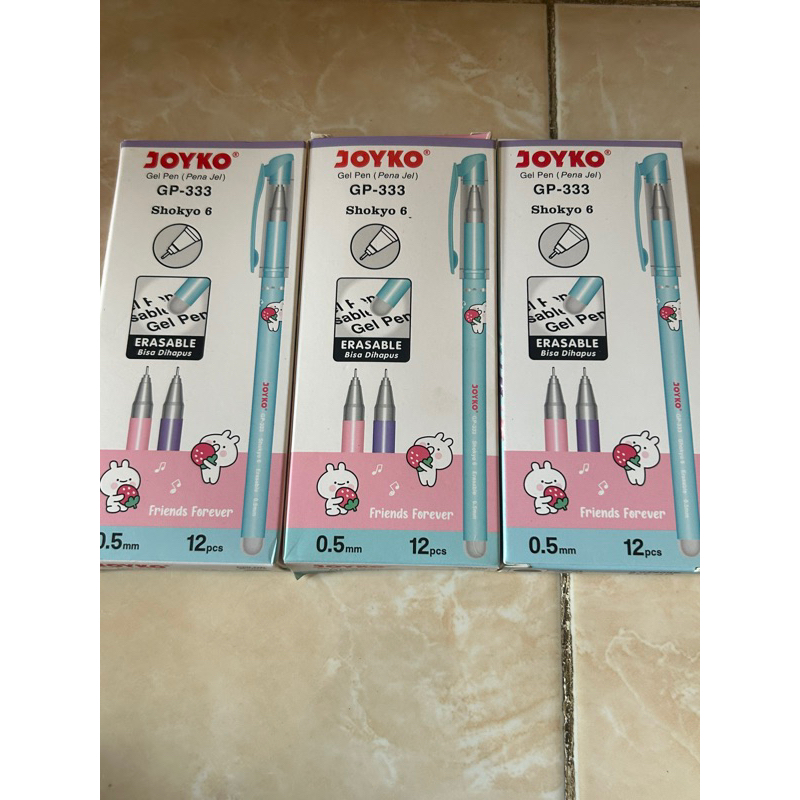 

Gel pen pena erasable GP-333 1 pack isi 12 pcs