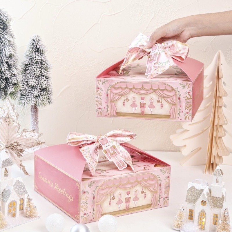 

(10PC) Christmas box nutcracker box with twilly box natal