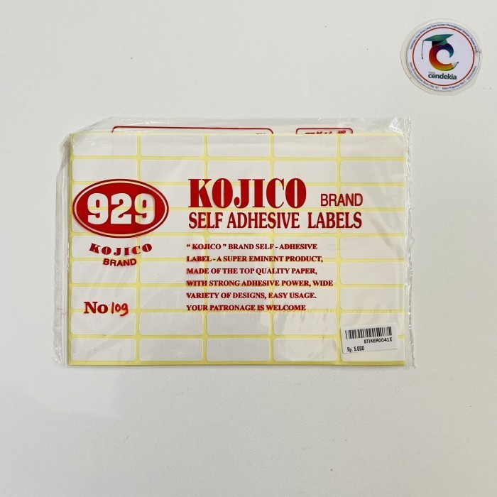 

Stiker Label Adhesive No. 109 13x38 mm