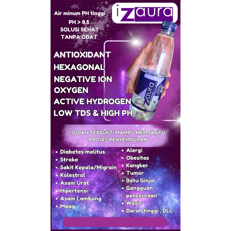 

I-Zaura air meneral PH tinggi