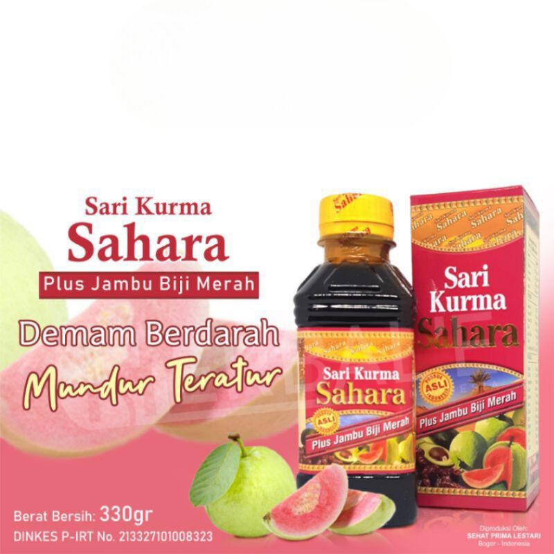 

Sari Kurma Sahara Plus Jambu Biji Merah 330g