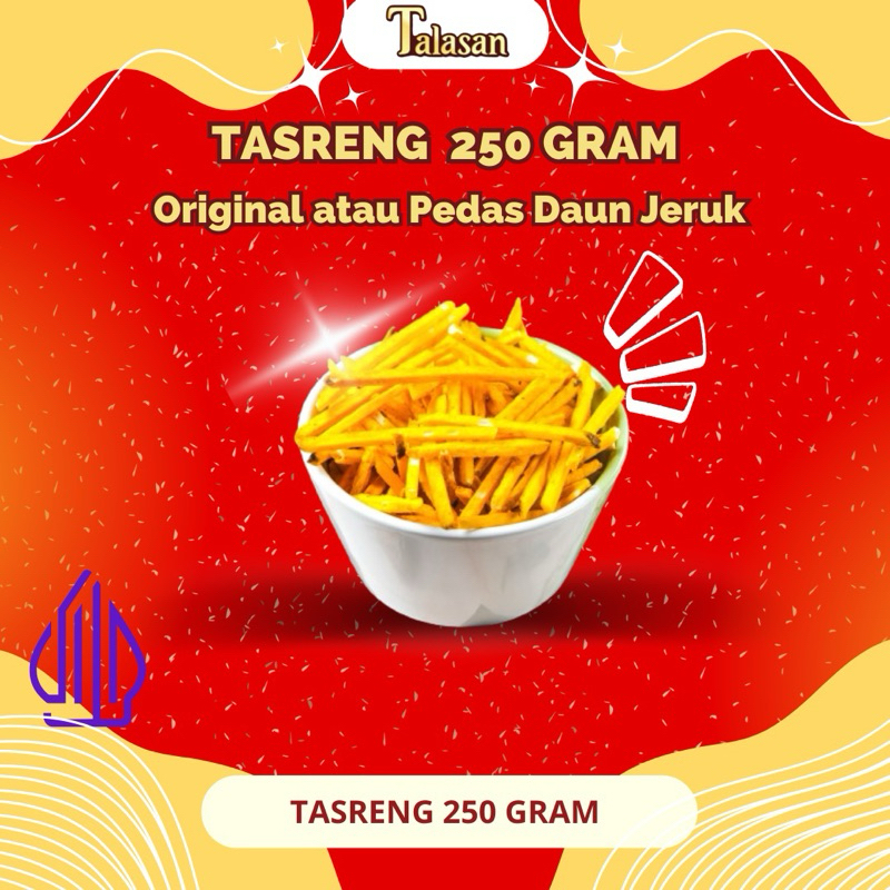 

TASRENG 250 GRAM {ORIGINAL ATAU PEDAS DAUN JERUK} - TALAS STIK GORENG