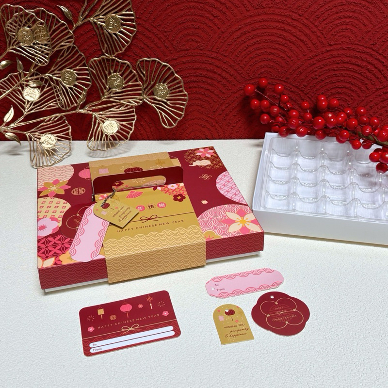 

10 Set Box Nastar Tenteng Sekat Imlek LingLing Hampers Chinese New Year