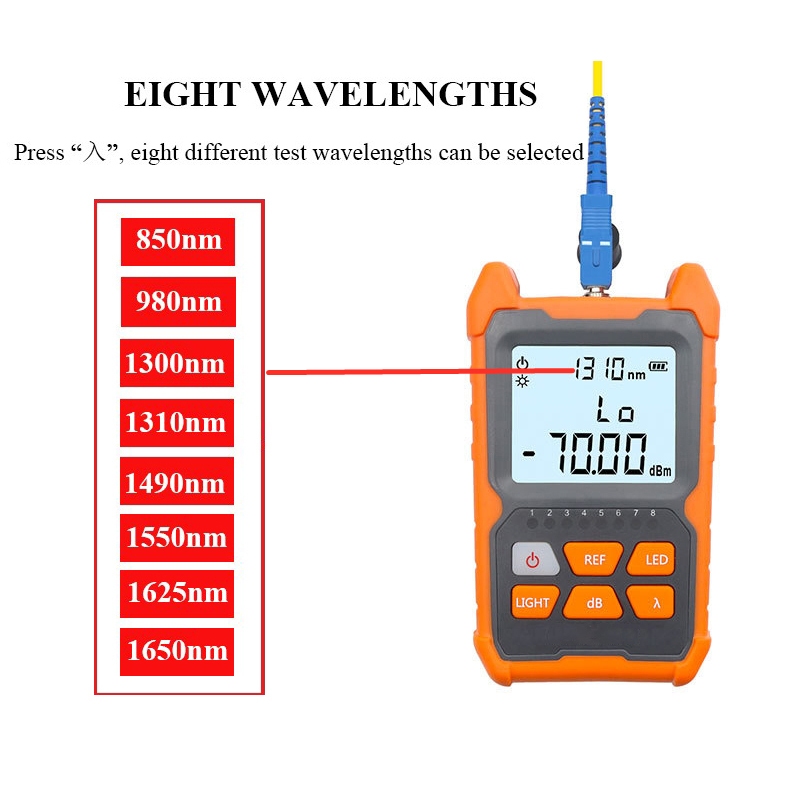 Alat Tester Kabel Fiber Optik 2in1 OPM Gelombang Power Meter 6dBm LW-NK-706
