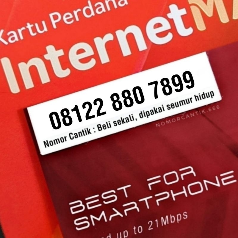 Nomor Cantik Kartu Perdana SimPATI dan As Telkomsel Combo Sakti 08122 880 7899 hoki 789