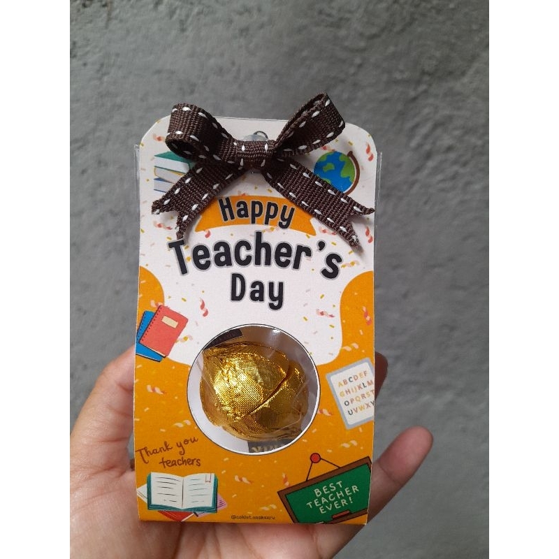 

Cokelat Hari Guru/ Cokelat Souvenir Hari Guru / Coklat isi Almond