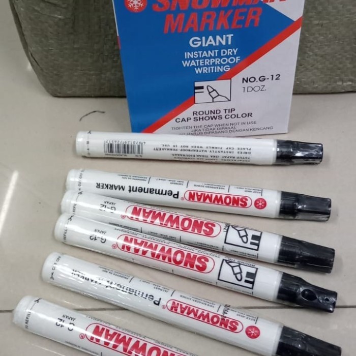 

spidol permanent / spidol snowman G-12 satuan (1pcs)