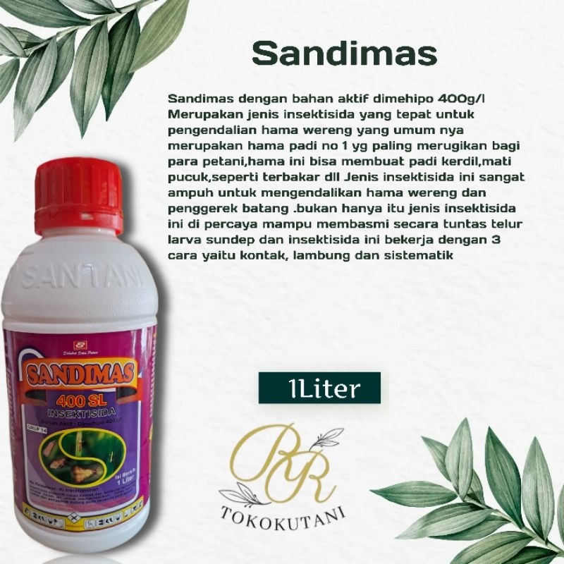 Insektisida Sandimas 400SL Mengendalikan Hama Wereng Kemasan 1Liter