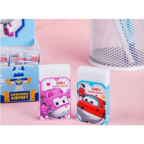

Deli EH02100 Penghapus Besar Karakter Super Wings Bersih dan bebas debu 54 × 30 × 12mm