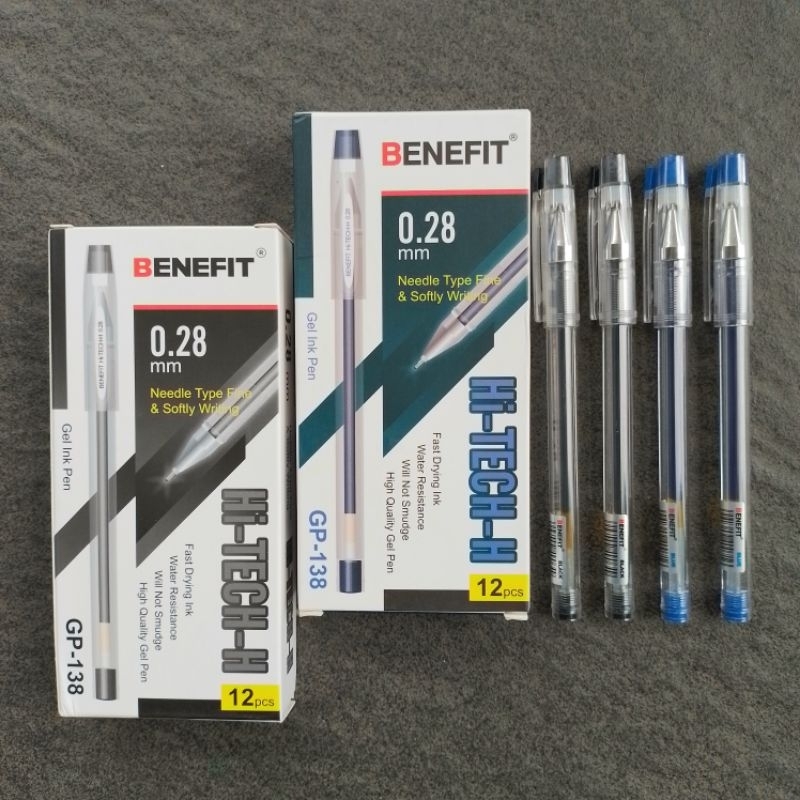 

ATH Pulpen Gel Pen Benefit Kenko V-tro Hi-Tech 0.28mm ( 12 Pcs ) [ Orinal ]