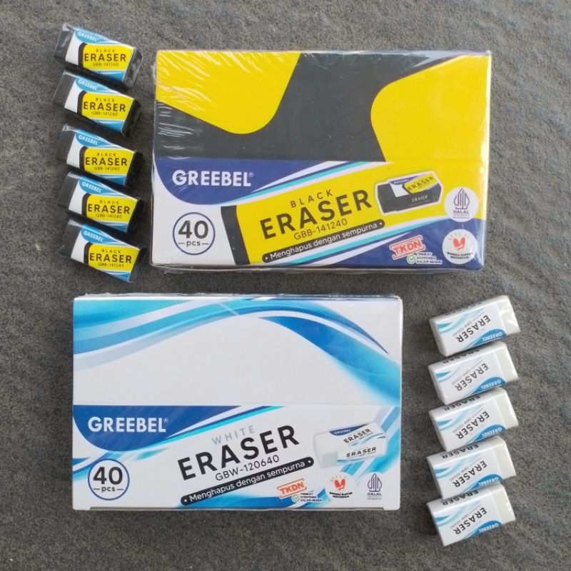 

Penghapus Stip Eraser Greebel GBB-141240 ( 40 Pcs ) [ Original ]