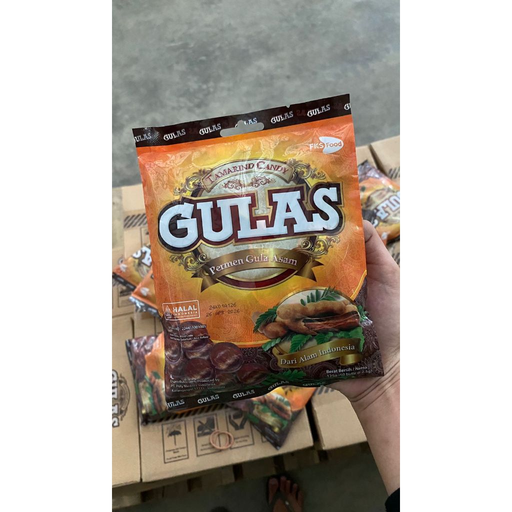 

GULAS PERMEN ASAM JAWA - 1 Karton isi 20 Bag