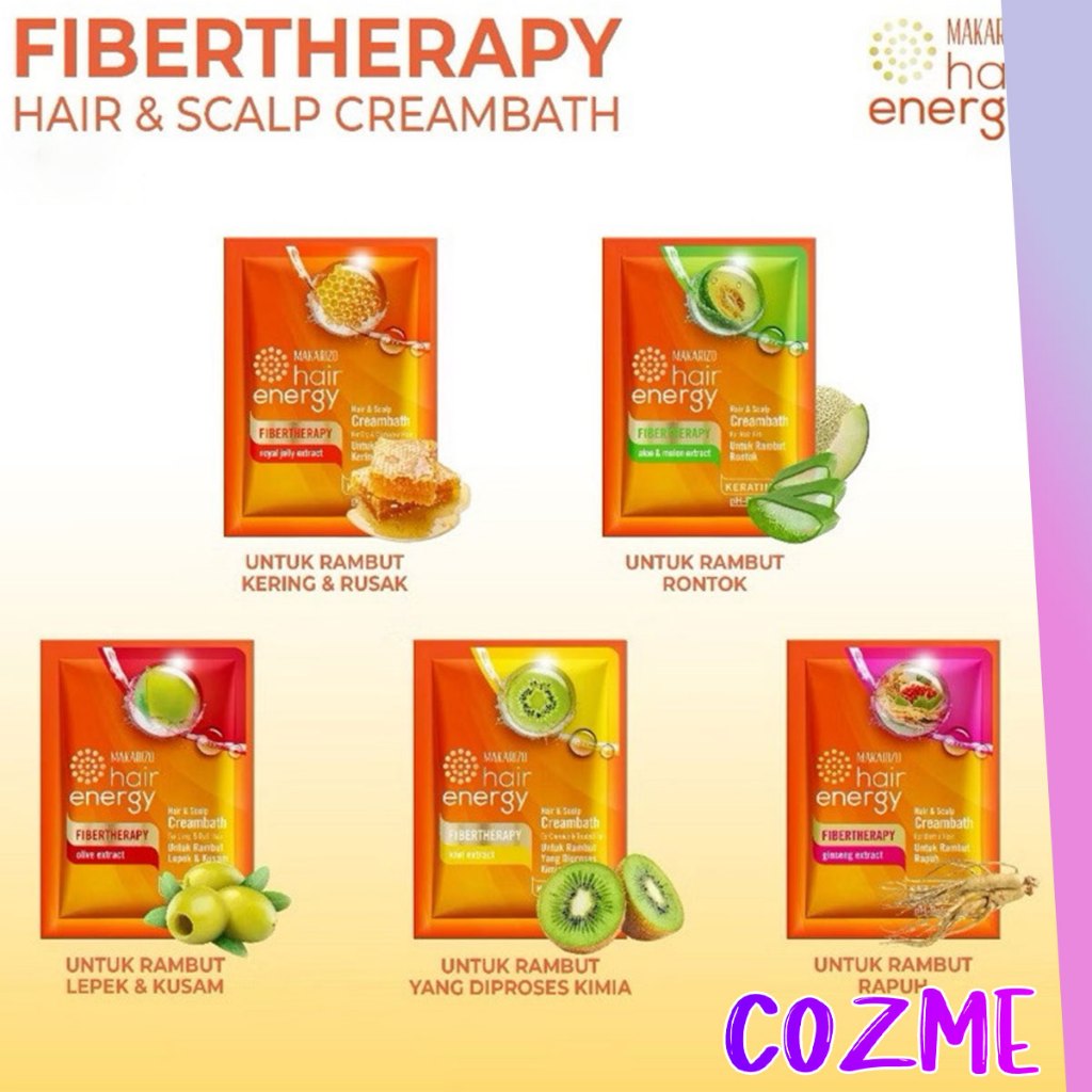 MAKARIZO Hair Energy Fibertherapy Hair & Scalp Creambath Series