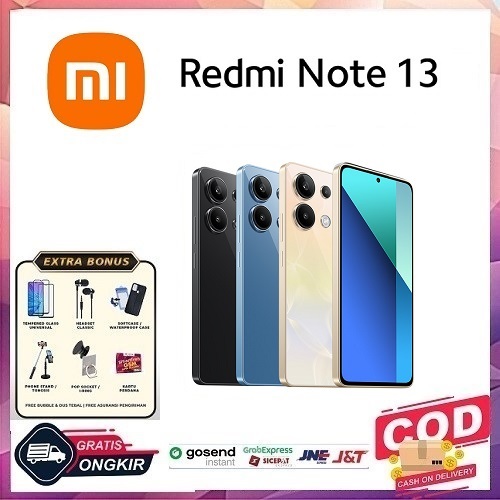 Xiaomi Redmi Note 13 (8GB/256GB) | Layar 120 Hz FHD+ AMOLED Tiga kamera 108 MP Prosesor Snapdragon 6