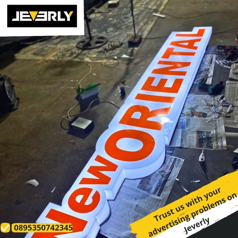 NEON BOX HURUF TIMBUL AKRILIK CUSTOM