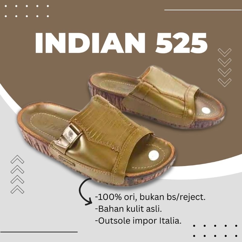 Sandal Kulit Pria Indian 525 Ori