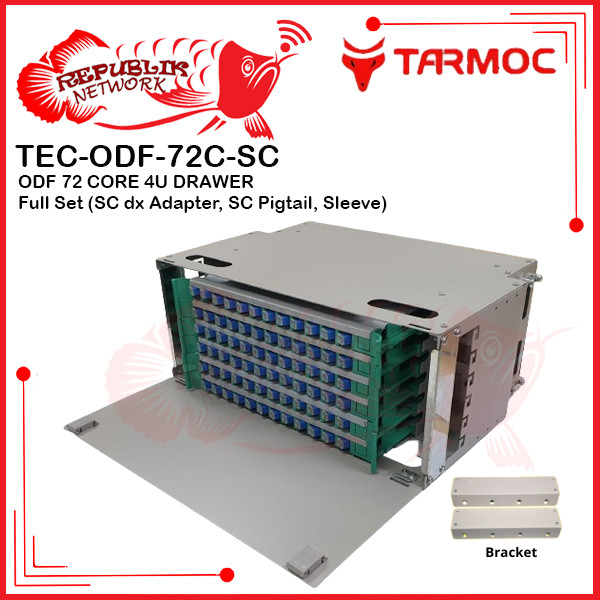 Fiber Optic ODF/OTB 72 Core SC Lengkap Rackmount | ODF 72C SC