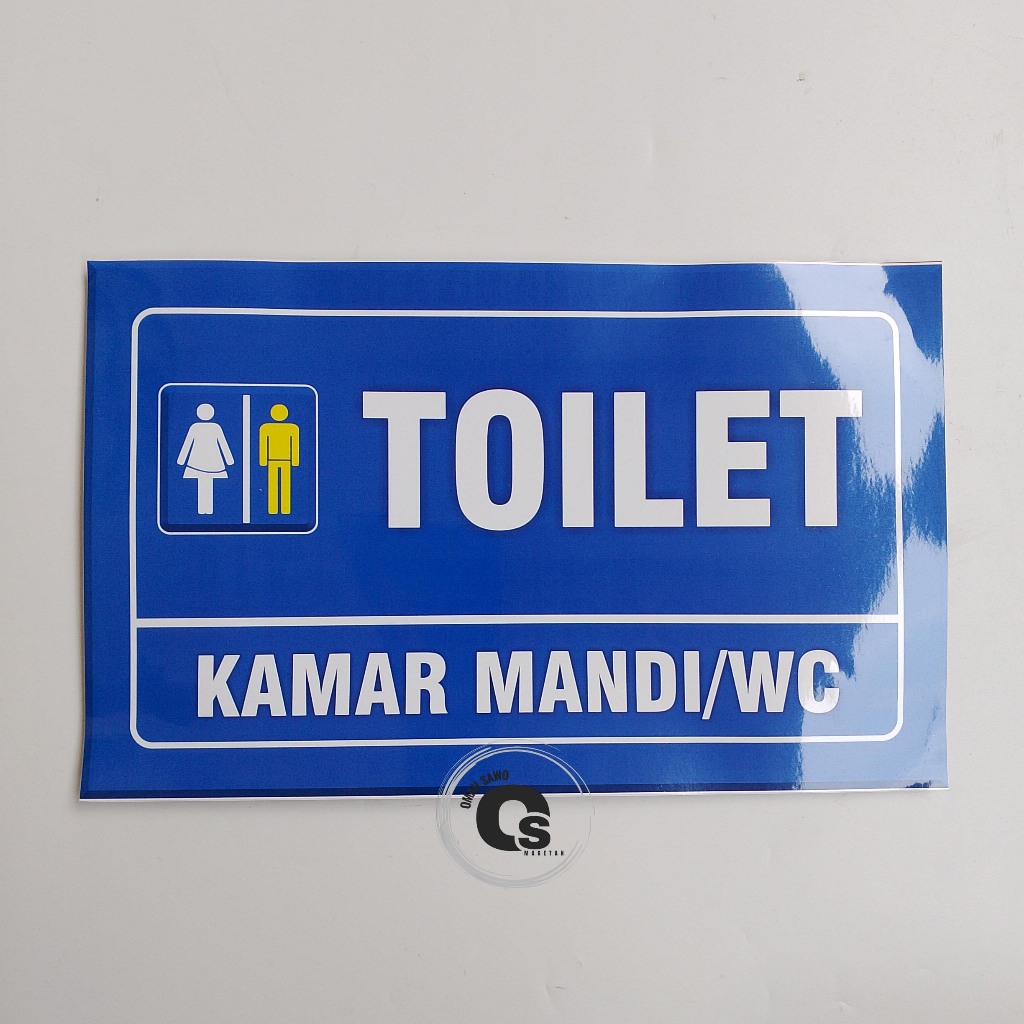 

Stiker Toilet - Stiker Kamar Mandi / WC