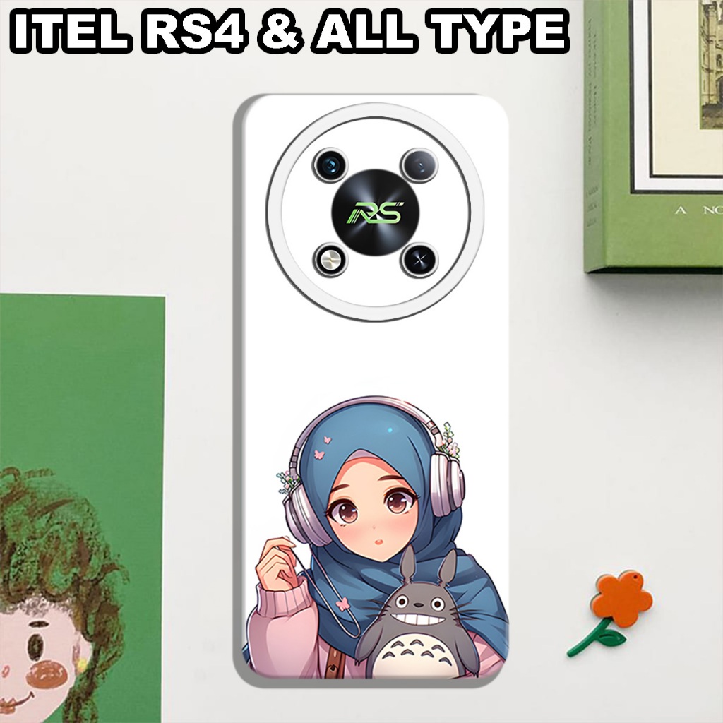CC31/ Softcase karet lentur untuk ITEL RS4/Motif hijab/case ITEL RS4/kesing ITEL RS4/silicon ITEL RS