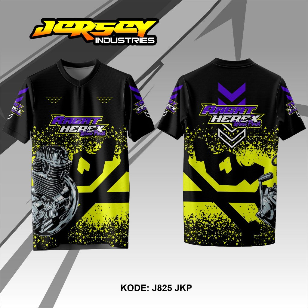 [J825] Kaos Jersey Racing HEREX - Tshirt Jersey RAGAT HEREX WANI PERIH Bisa Order Satuan