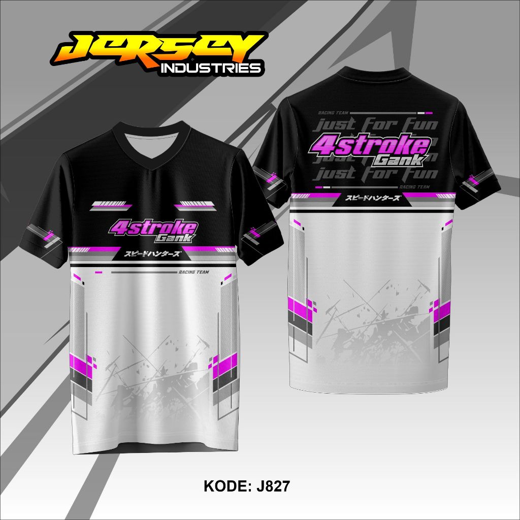 Jersey Racing Team 4 Stroke Gank Keren -  Kaos Jersey 4Stroke Just For Fun Bisa COD