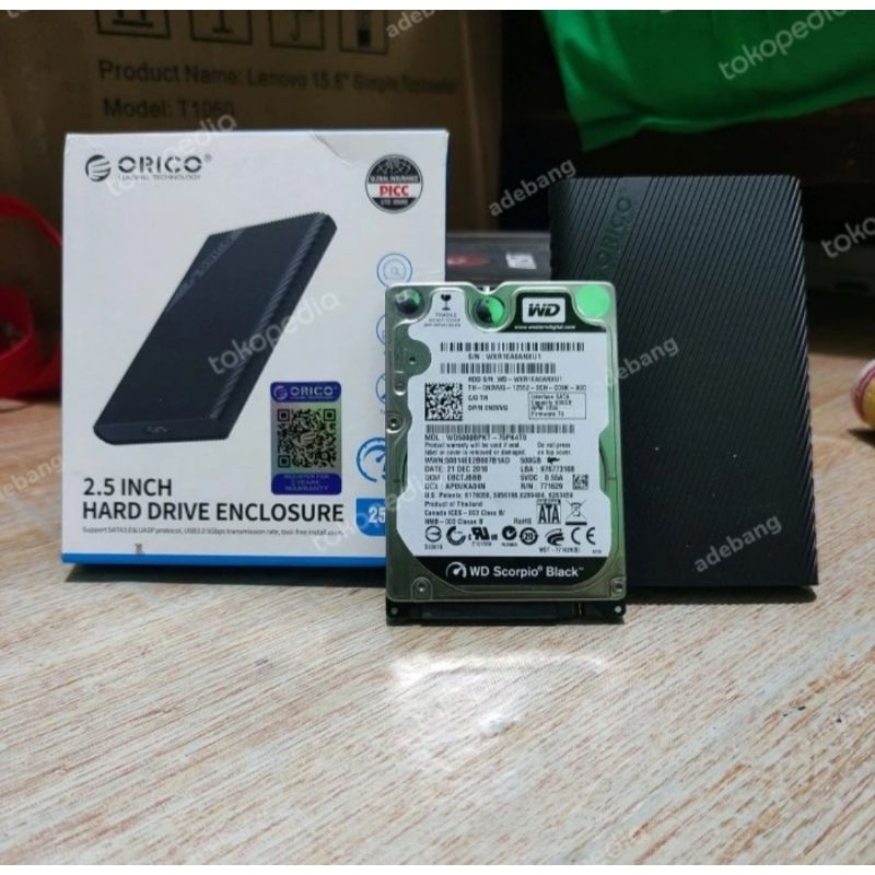 Second Hardisk Laptop Bundling Casing Orico (Free Driverpack, Aplikasi & Game)