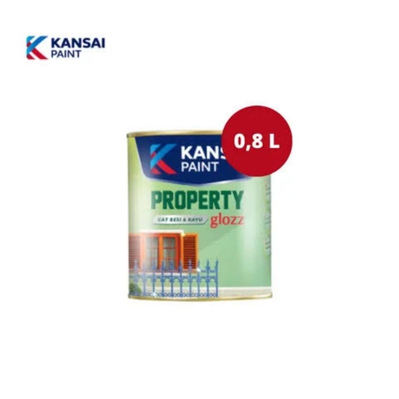 KANSAI PAINT PROPERTY GLOZZ (0.8 L) | CAT KAYU CAT BESI CAT MINYAK | KANSAI PROPERTY GLOSS (0.8 L)