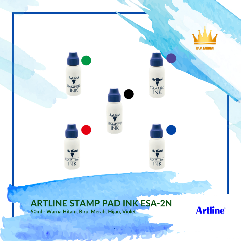 

Tinta Refill Isi Ulang Stamp Pad Artline ESA-2N/ 50m Warna Warni - Pcs