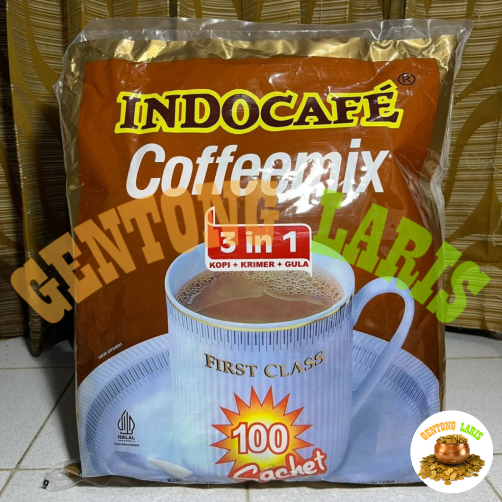 

INDOCAFE Coffemix 3 in 1 100 sachet Kopi instan kemasan