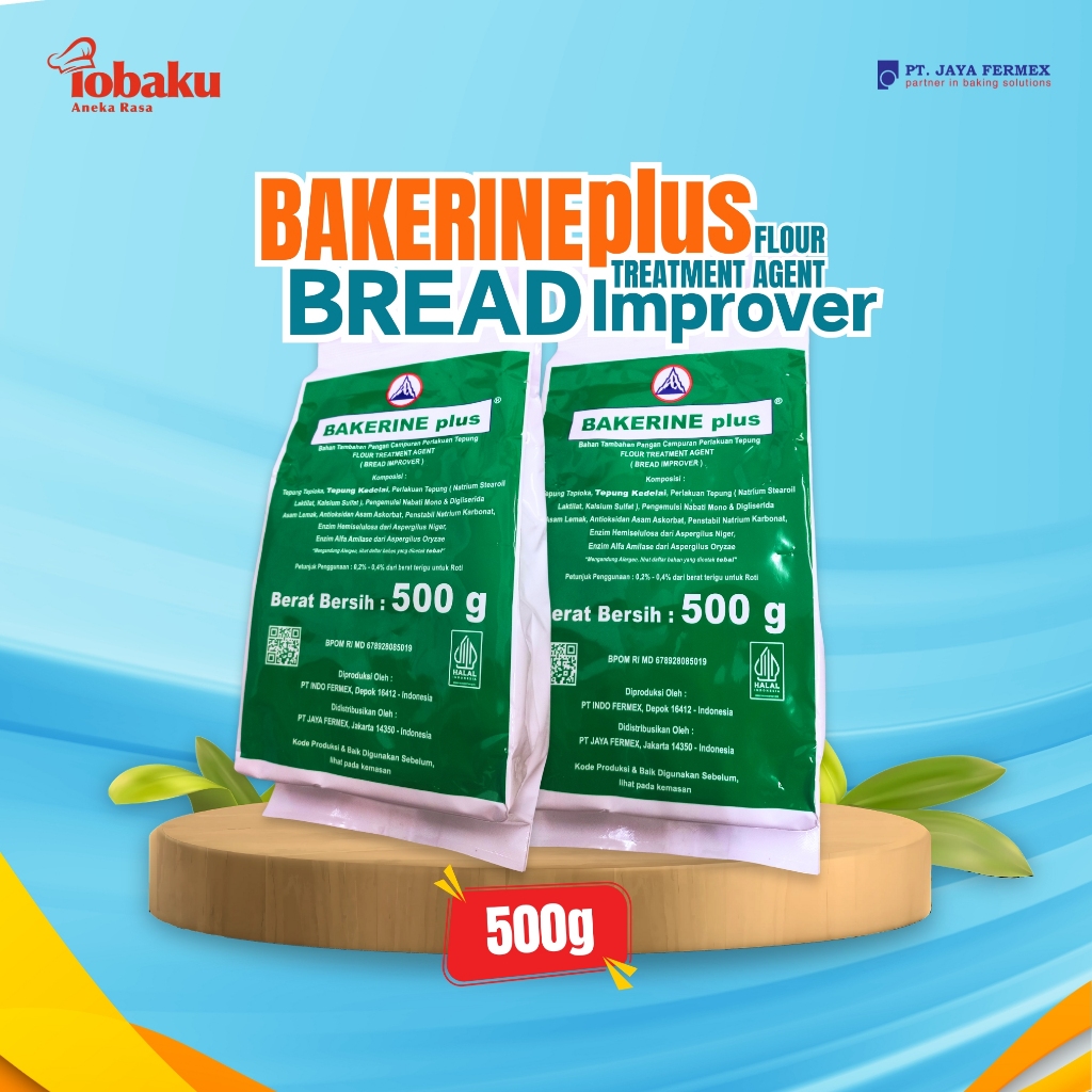 

Pelembut Roti BAKERINE Plus - Bread Improver - Ragi 500g _