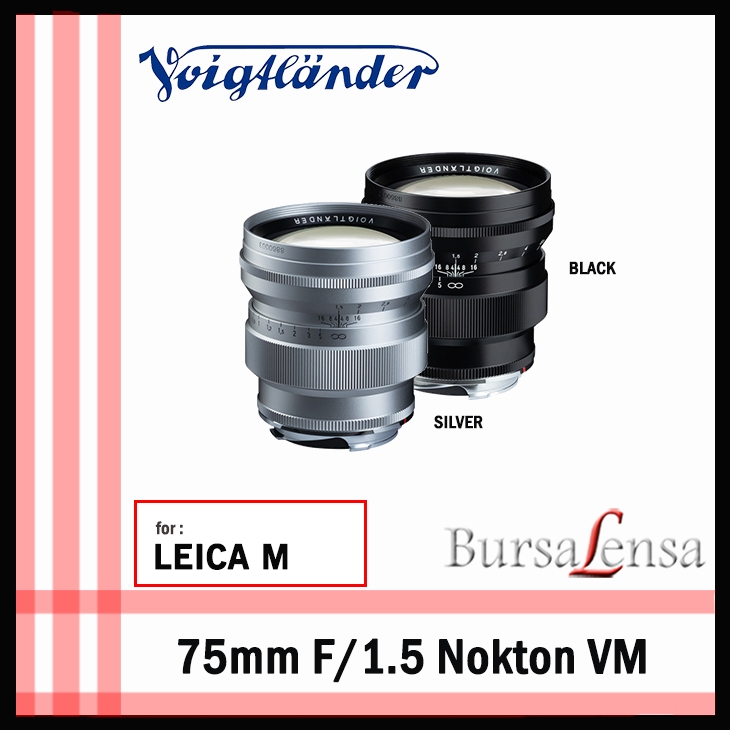 VOIGTLANDER 75mm f/1.5 NOKTON VM for Leica M
