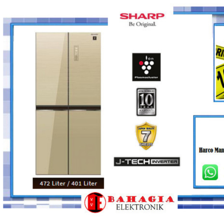 SHARP SJ-IF51PG-CG KULKAS SIDE BY SIDE
