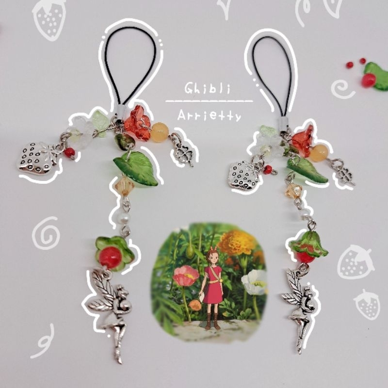 GHIBLI ARRIETTY PHONE CHARM NSPIRED♡| ARRIETTY | GHIBLI | phone charm | Gantungan kunci