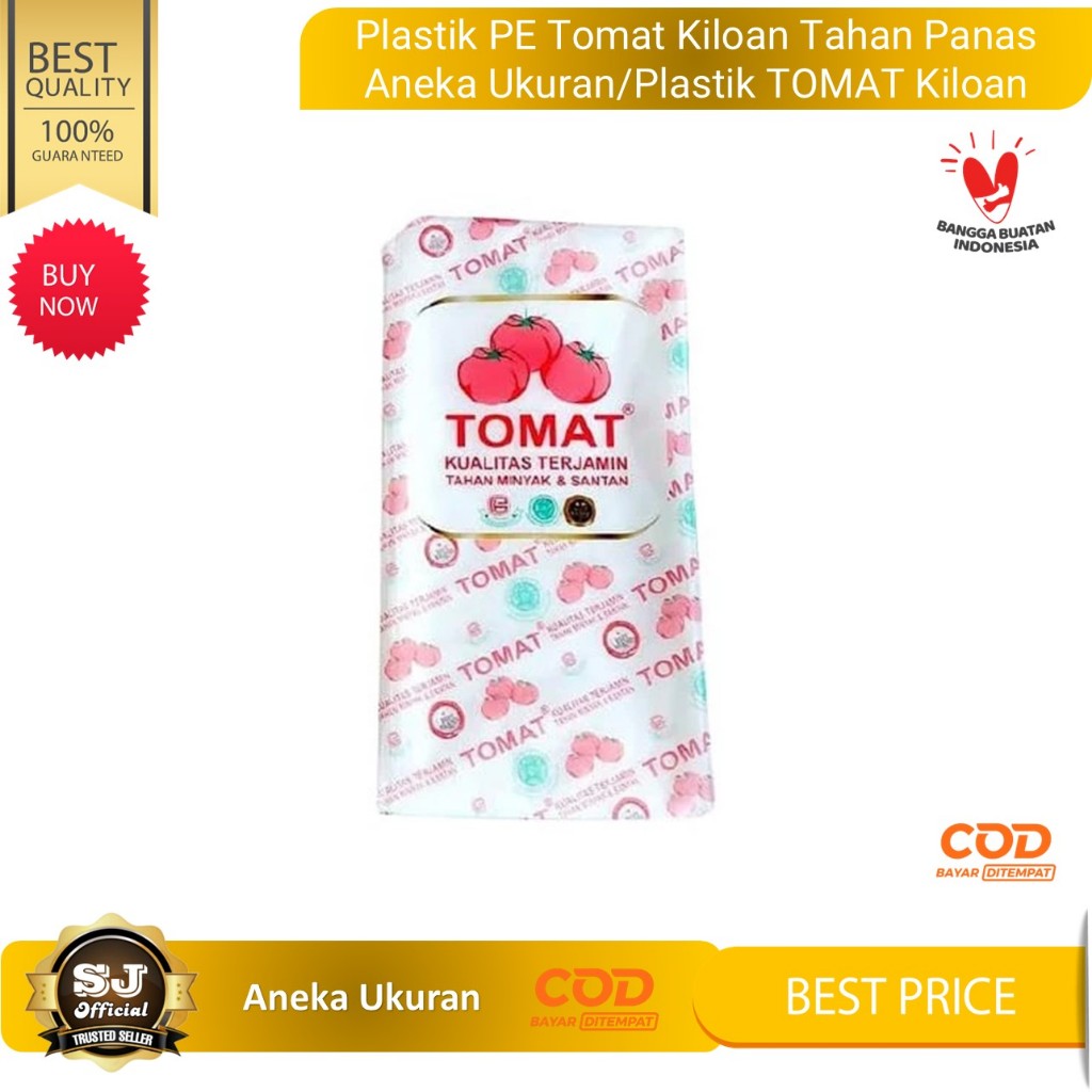 Plastik PE Tomat Kiloan Tahan Panas Aneka Ukuran/Plastik TOMAT Kiloan