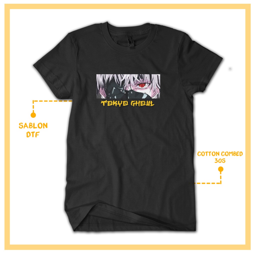 KAOS DISTRO TOKYO GHOUL ANIME WIBU VIRAL TERLARIS NIDARSTORE