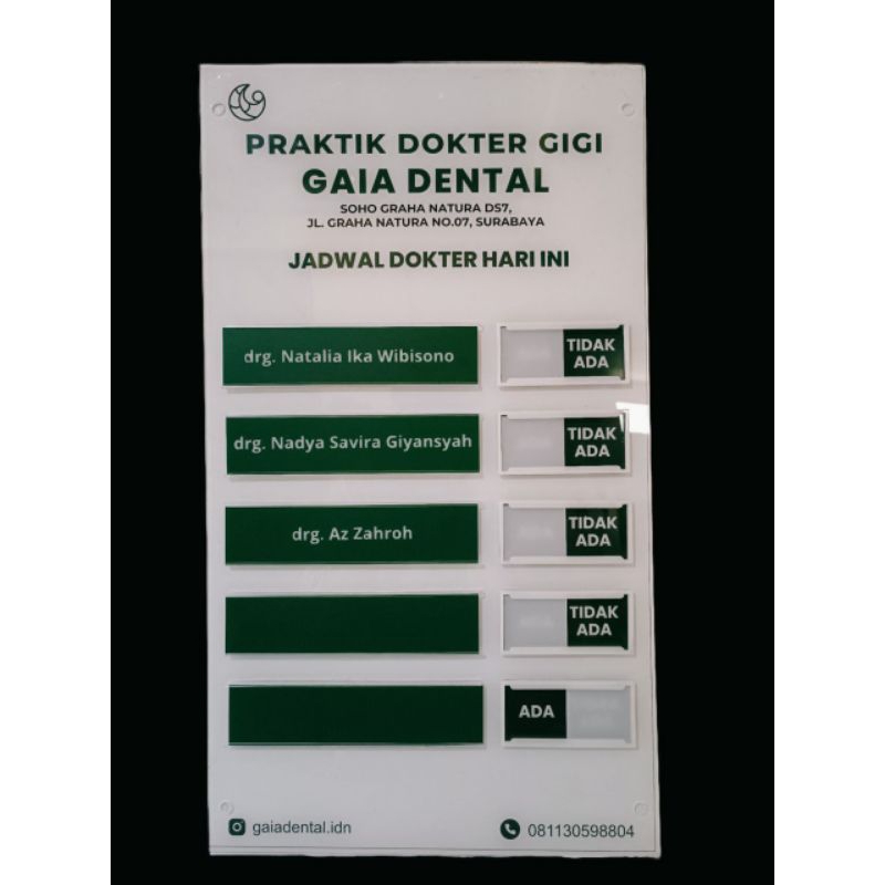 

Jual Papan Nama Praktek Dokter
