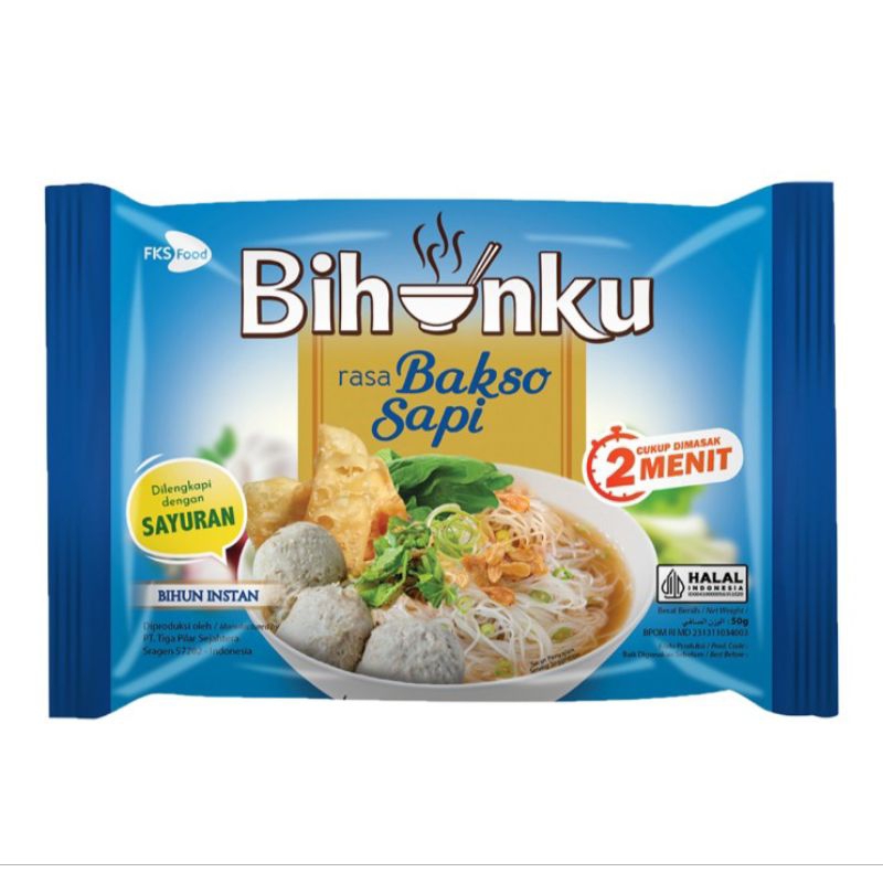 

Bihunku Bihun Instan Bakso Sapi 55 g