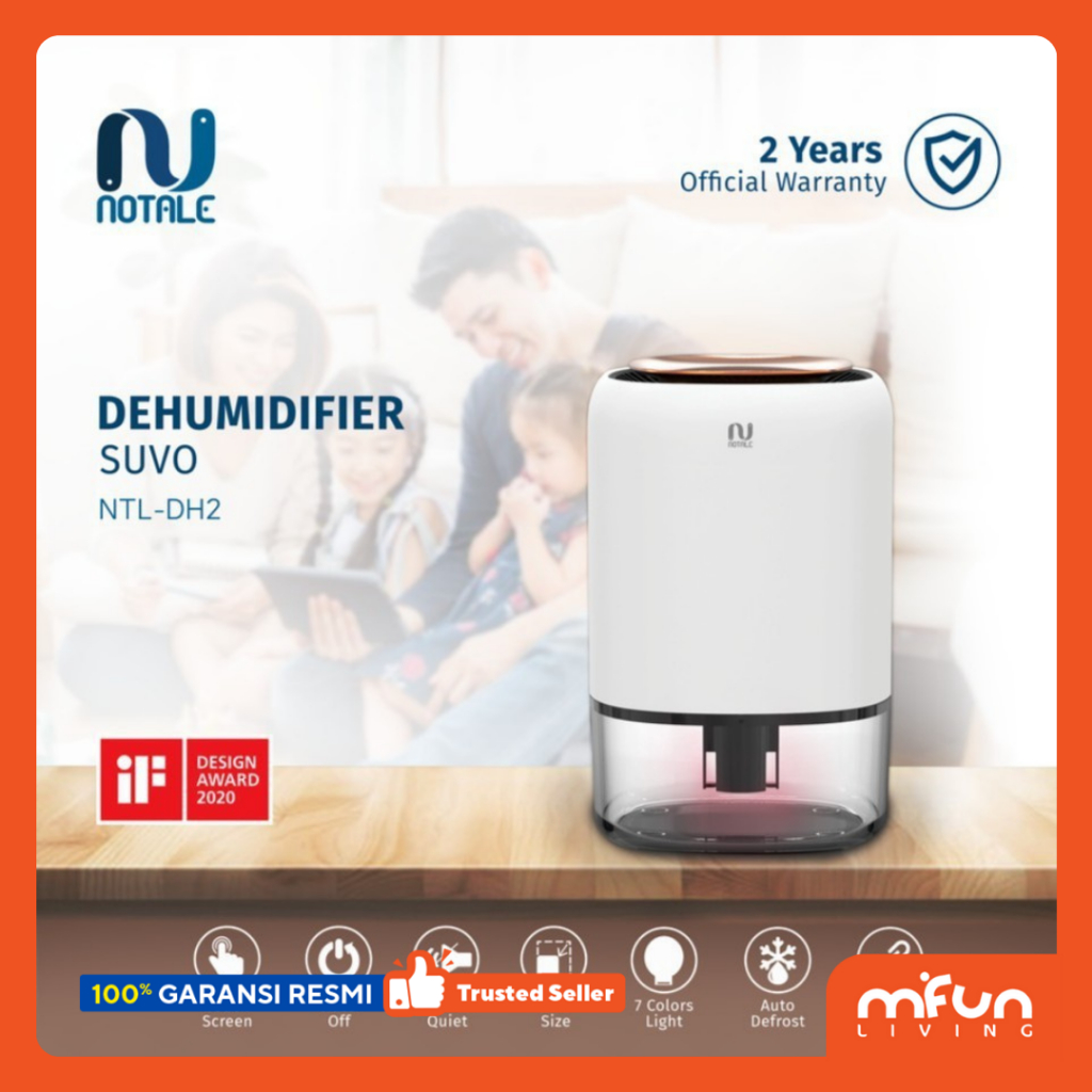 Notale Dehumidifier Suvo Air Dryer Serap kelembapan Humidifier Touch