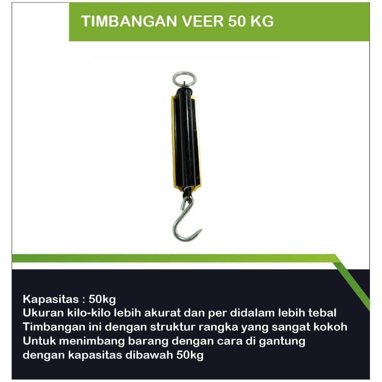 Timbangan Veer 50 Kg / Timbangan Gantung/Timbangan manual