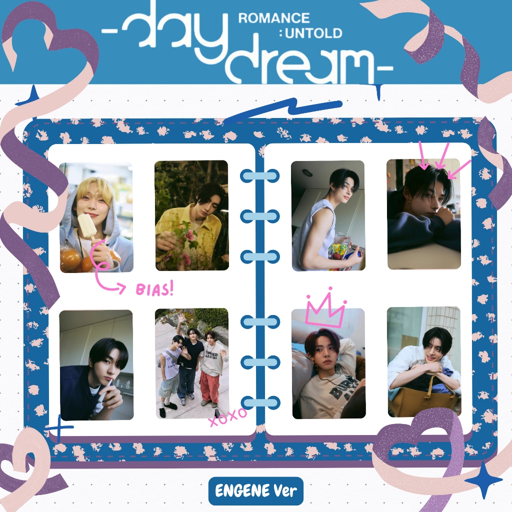 PHOTOCARD ENHYPEN ENGENE (HARGA 25 PCS + LAMINASI 2 SISI) MOON TANDA TANGAN TTD KPOP CARDS IDOL KORE