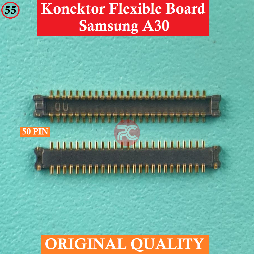 Konektor Flexible Board Samsung A30 50PIN Di Mesin Original 50 PIN