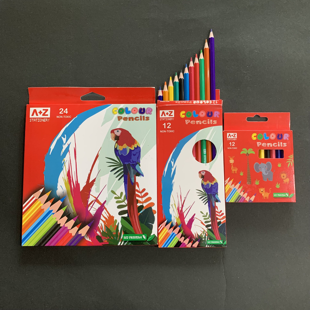 

Pensil Warna A+Z Colour Pencils Pensil Warna Anak 12 & 24 Warna