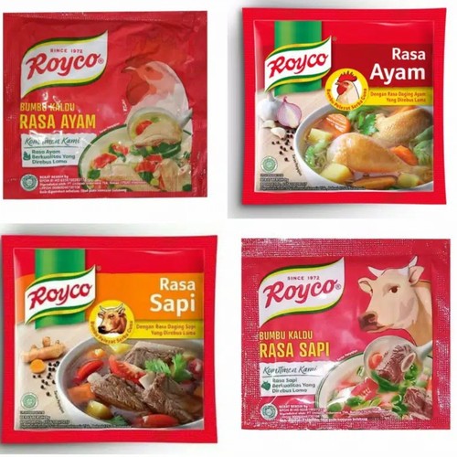 

Royco Sapi dan Ayam bumbu kaldu penyedap rasa 12pcs (1renceng) 8gram