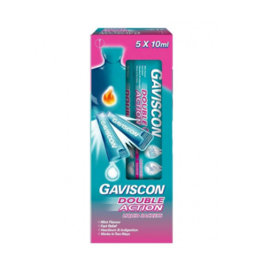 Gaviscon Double Action Liquid Sachet 10ml 5s